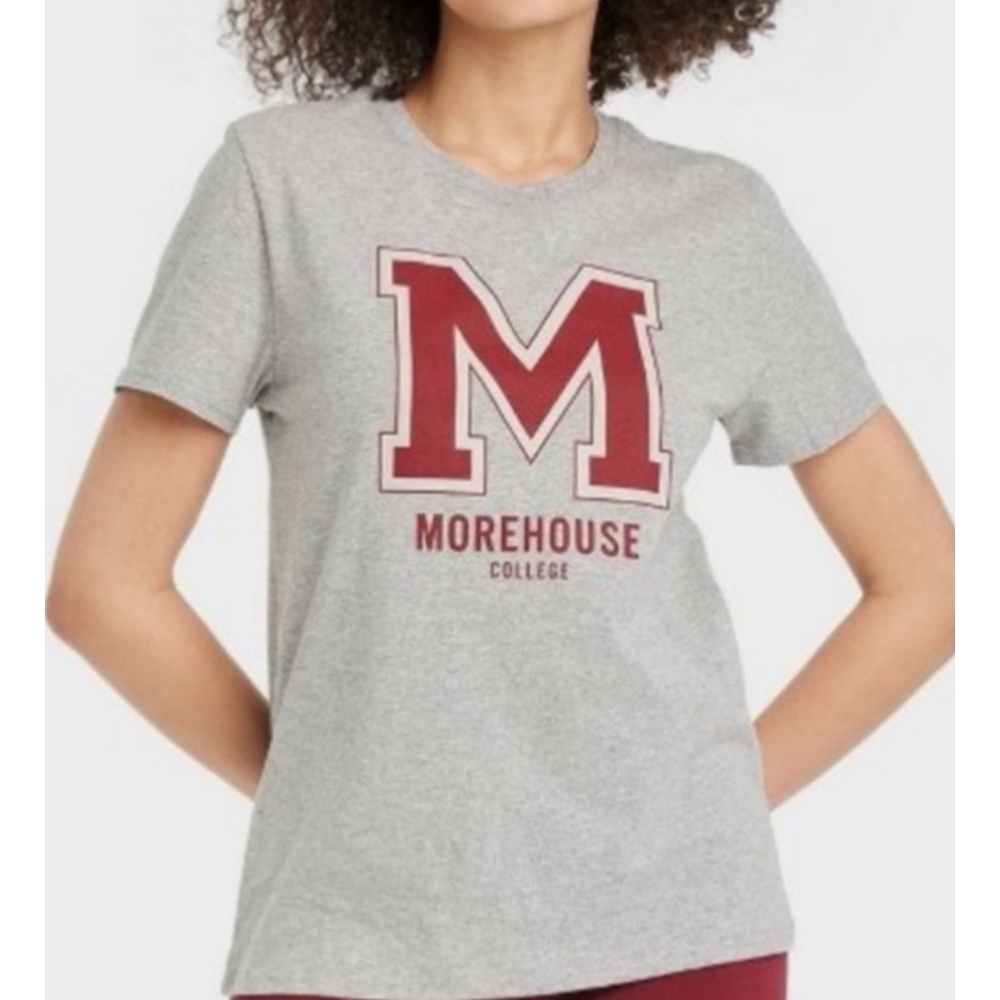 Isaac Morris Morehouse College Graphic Boyfriend Tshirt Gray Size XXL